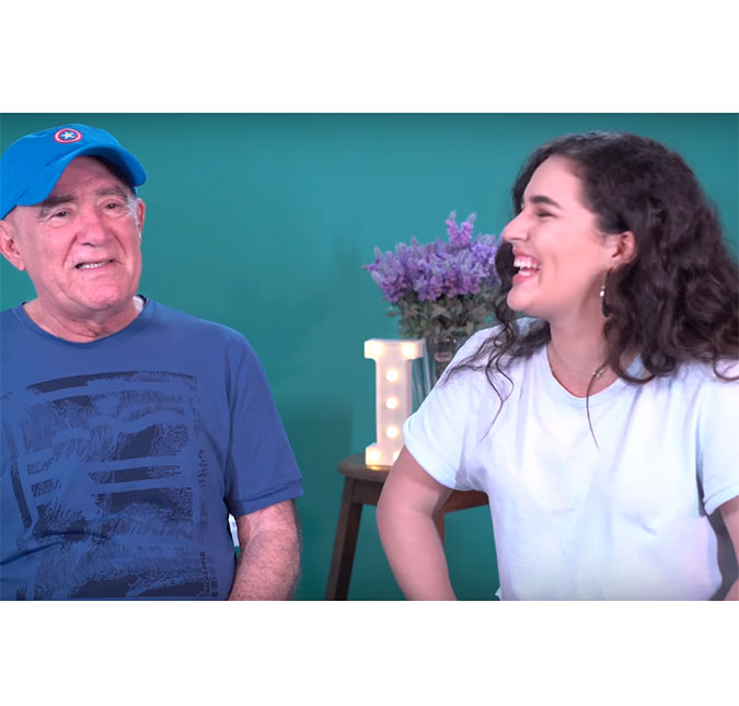 Renato Aragão aprende gírias modernas com a filha, Lívian Aragão, assista!