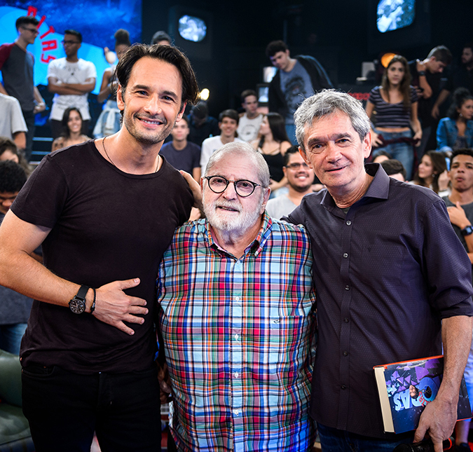Amizade entre Rodrigo Santoro e Jô Soares é destaque no <I>Altas Horas</i>