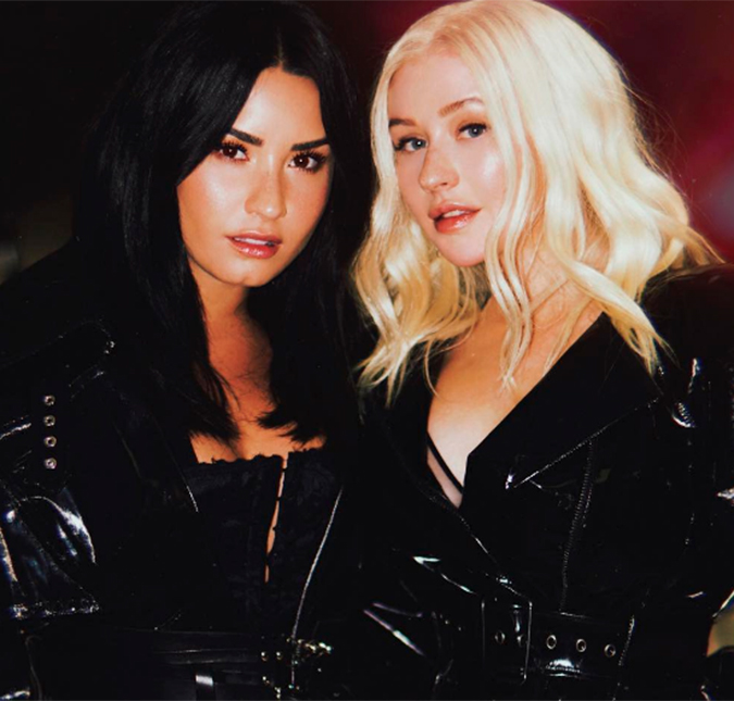Christina Aguilera e Demi Lovato lançam juntas a música <i>Fall in Line</i>, ouça!