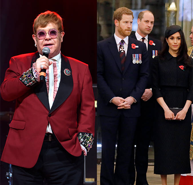 Elton John irá cantar no casamento de Meghan Markle e príncipe Harry