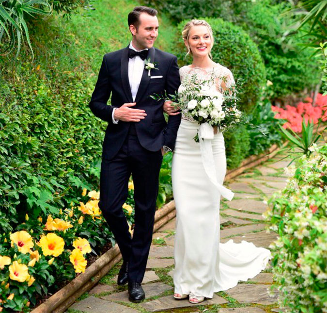 Ator de <I>Harry Potter</I>, Matthew Lewis se casa com Angela Jones