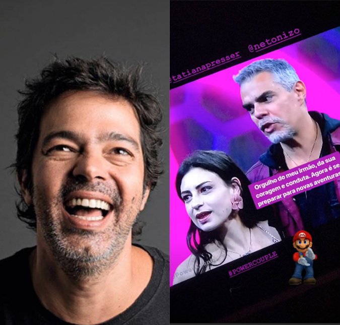 Após eliminação de Nizo Neto no <i>Power Couple</i>, Bruno Mazzeo manda mensagem para irmão