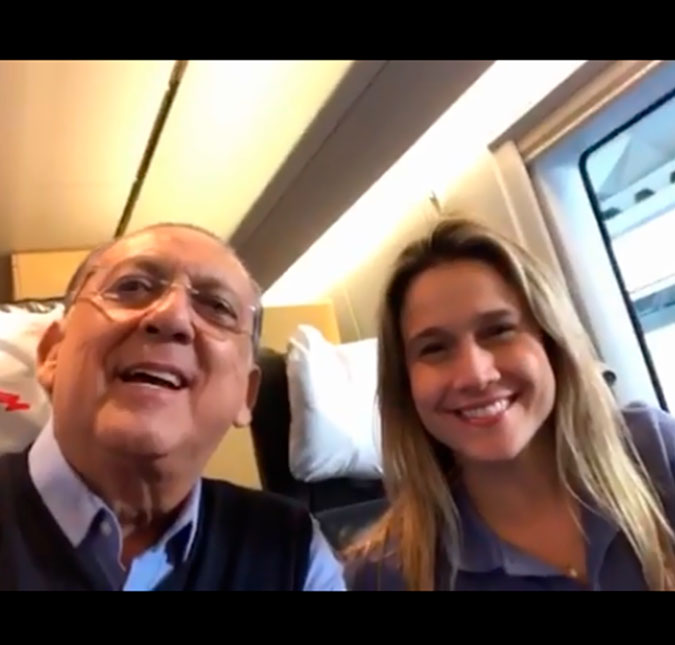 Galvão Bueno se pronuncia sobre confusão em trem: <i>Só estava procurando meu lugar!</i>