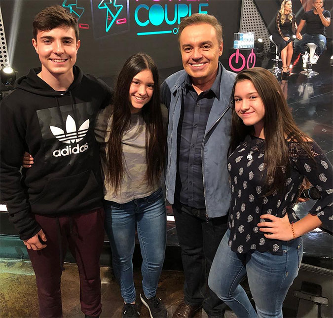 Gugu Liberato recebe visita especial de seus filhos durante o <i>Power Couple</i>, confira a foto!