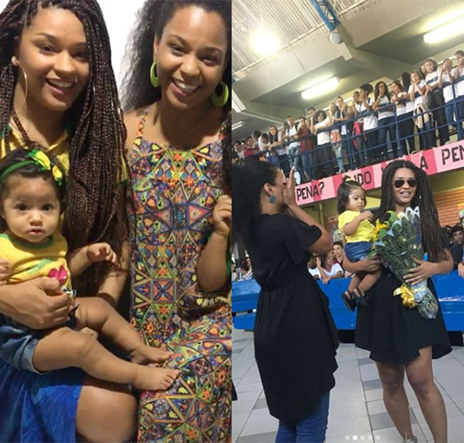 Juliana Alves compartilha homenagem feita à irmã que foi agredida durante manifestação