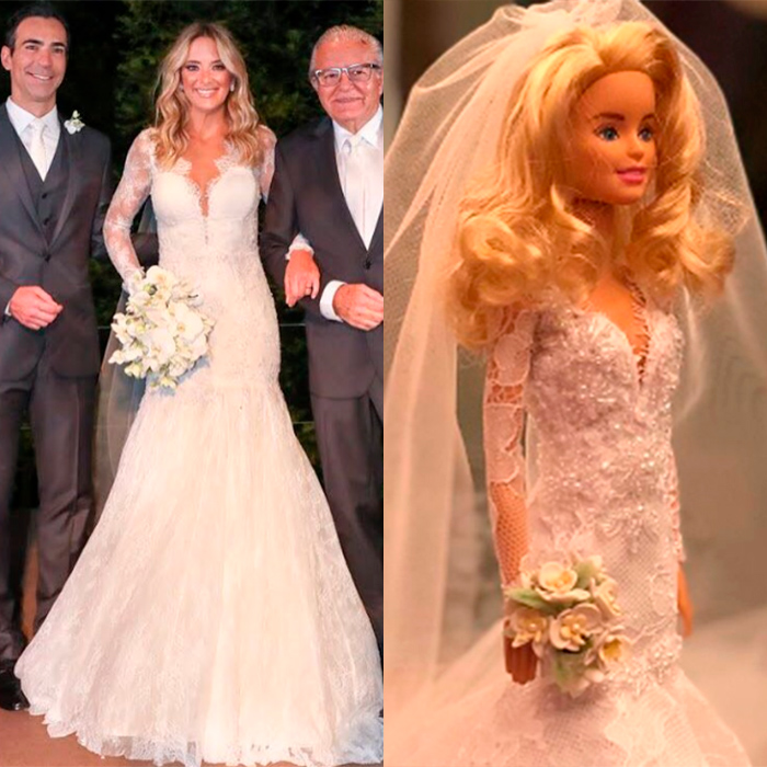 Ticiane Pinheiro ganha uma boneca <i>Barbie</i> inspirada em seu casamento com César Tralli!