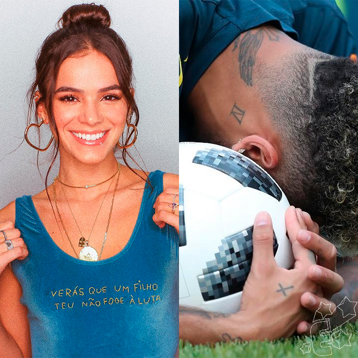 Bruna Marquezine passa domingo consolando Neymar