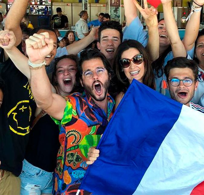 Fátima Bernardes e Túlio Gadêlha vibram com final da Copa do Mundo: <i>Viva a França</i>