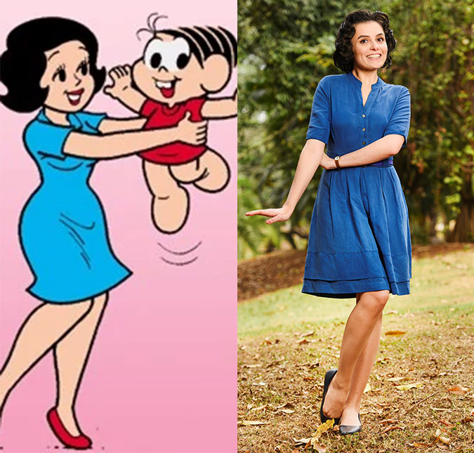 Monica Iozzi aparece caracterizada como a mãe da Mônica no <i>live-action</i> de <i>Turma da Mônica</i>, confira!