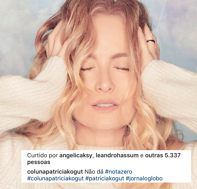 Angélica curte <i>post</i> de colunista detonando <i>Vídeo Show</i>