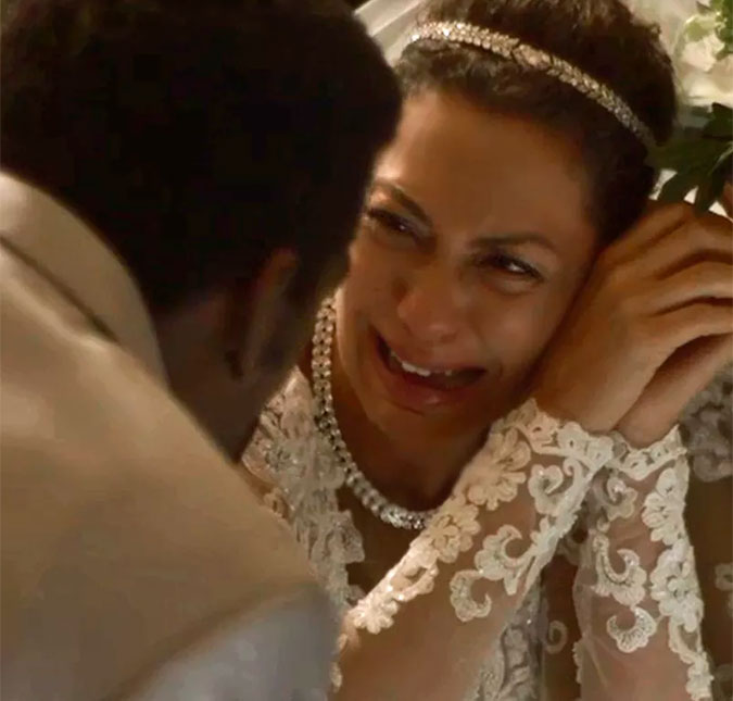 Fabiula Nascimento comemora sucesso de cena em casamento traumático de Cacau em <i>Segundo Sol</i>