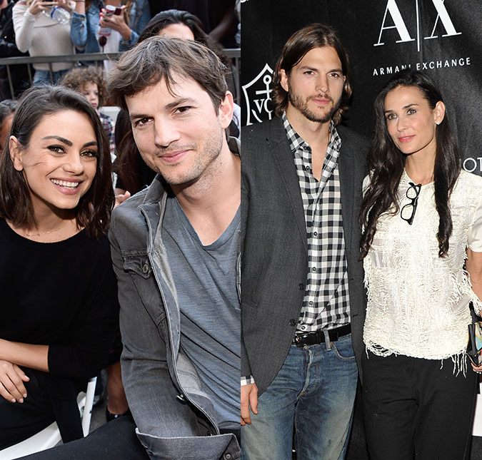 Mila Kunis fala de relacionamento de Ashton Kutcher com Demi Moore: <i>- Eles criaram três crianças</i>