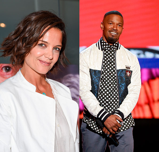 Katie Holmes e Jamie Foxx demostram afeto em praia da Califórnia