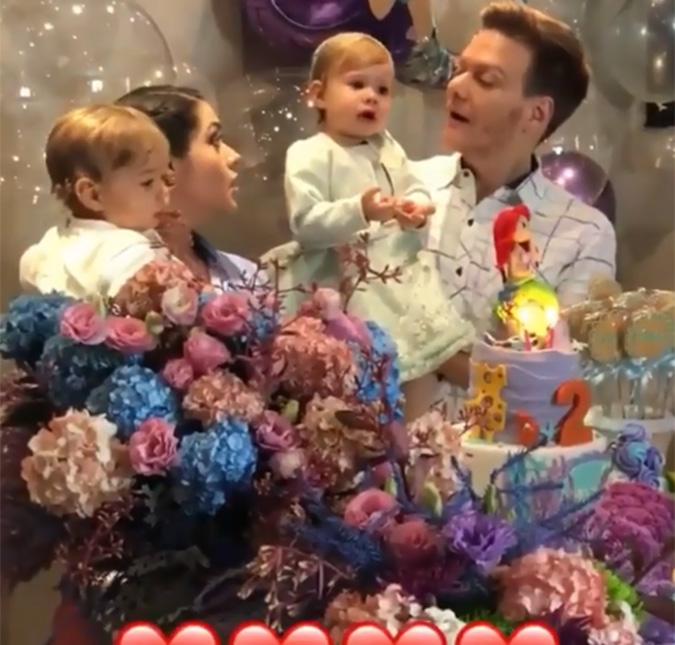 Melinda, filha de Thais Fersoza e Michel Teló, faz pedido inusitado na hora de cantar parabéns; assista!