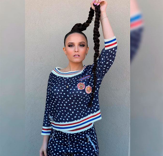 Larissa Manoela rebate críticas em relação ao tamanho da sua testa com bom humor, saiba mais!