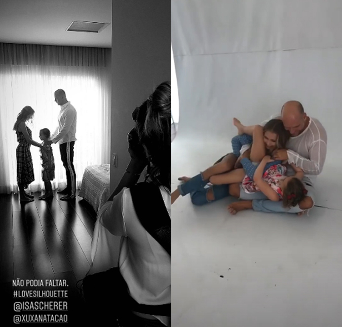Após anúncio de separação, Fernando Scherer, o Xuxa, faz ensaio fotográfico com as filhas; veja!