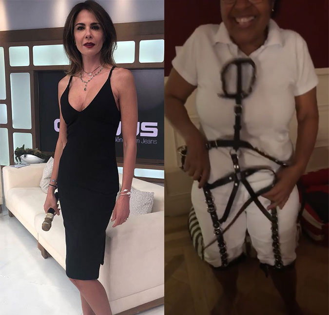 Luciana Gimenez mostra peças de fetiche que ganhou: <i>- A gente arruma alguma coisa para fazer com isso</i>