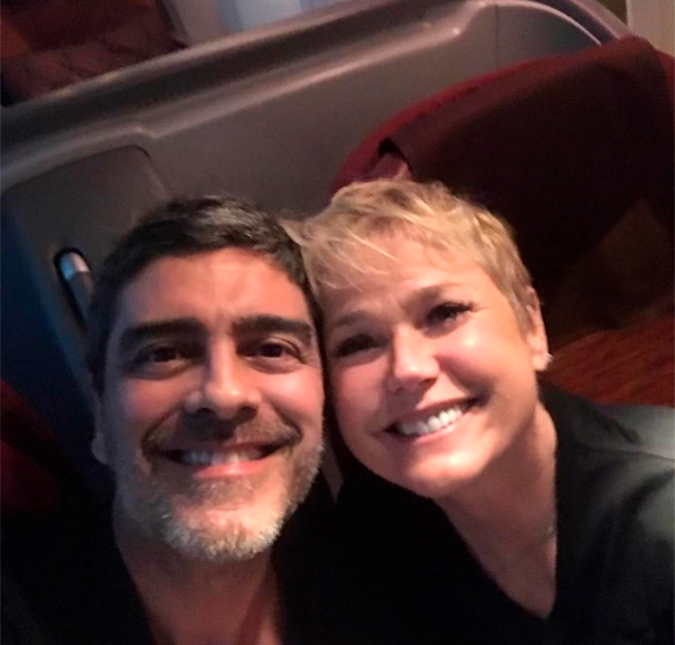 Xuxa Meneghel leva Junno Andrade para viagem surpresa: <i>Sem saber o destino</i>