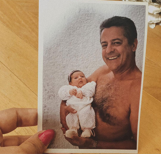 Giulia Costa faz homenagem ao pai, Marcos Paulo: <i>Dia de saudade ontem, hoje e amanhã</i>