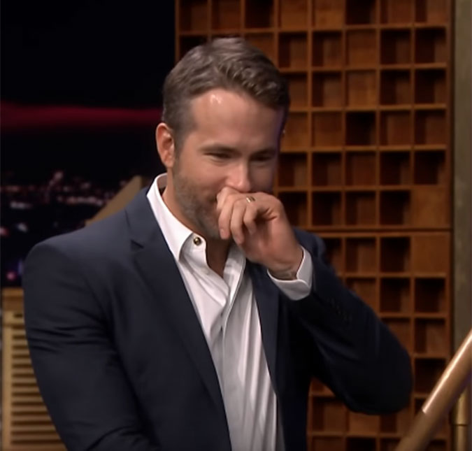 Ryan Reynolds quase vomita ao participar de brincadeira esquisita com Jimmy Fallon, assista!