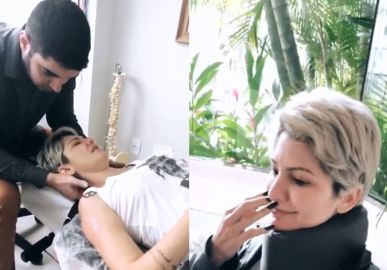 Com hérnia discal, Antonia Fontenelle chora de dor ao fazer tratamento