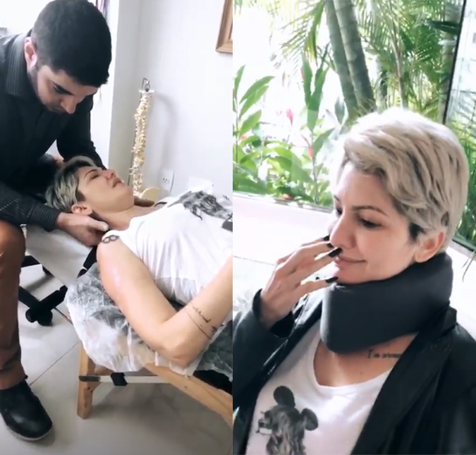 Com hérnia discal, Antonia Fontenelle chora de dor ao fazer tratamento