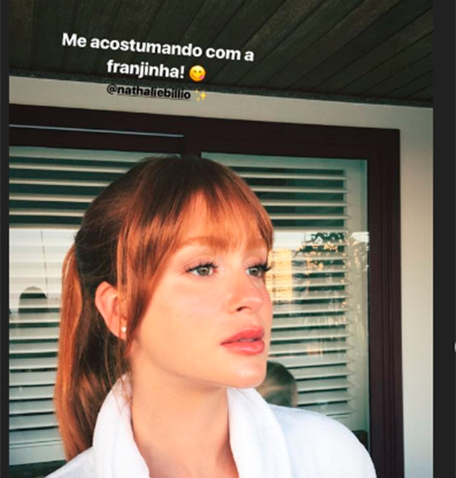 Marina Ruy Barbosa diz ainda estar se acostumando com visual novo