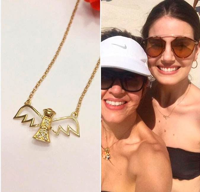 Em Jericoacoara, Camila Queiroz usa colar de proteção que ganhou na época de <i>Verdades Secretas</i>