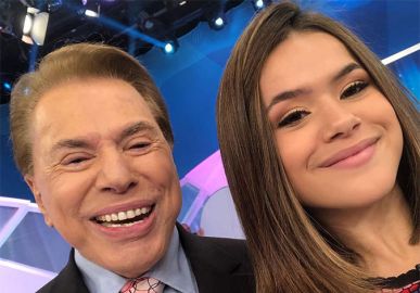 Em vídeo, Silvio Santos não permite que Maisa entre na <I>Rede Globo</I>