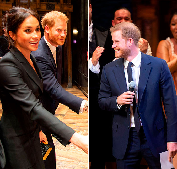 Príncipe Harry canta em evento beneficente e Halle Berry tira sarro dele em foto do passado