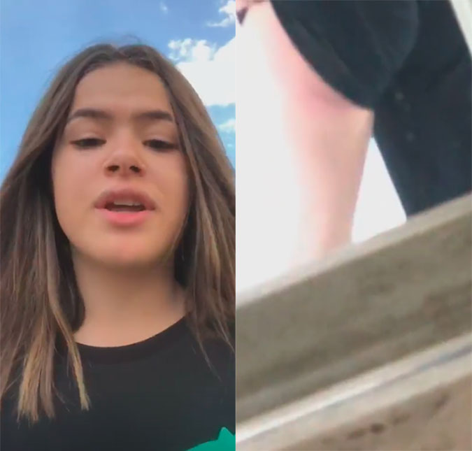Maisa exibe bumbum ralado nas redes sociais após cair de balanço: <i>Que mico</i>