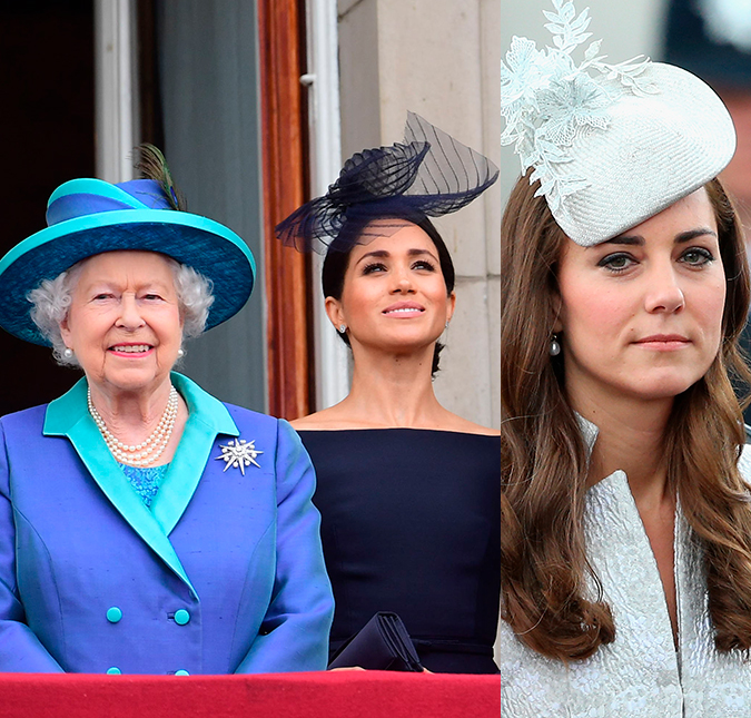 Rainha Elizabeth II não quer entrar em rivalidade entre Kate Middleton e Meghan Markle, segundo revista