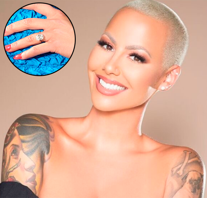 Anel de noivado de Amber Rose, avaliado em 623 mil reais, desaparece, diz site