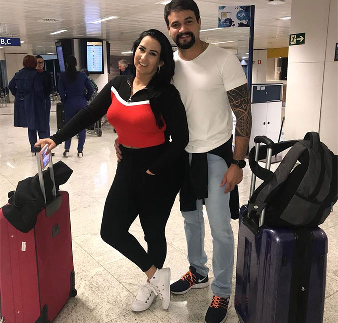 Quase dois meses após casamento, Fabíola Gadelha comemora viagem de lua de mel: <i>Enfim!</i>