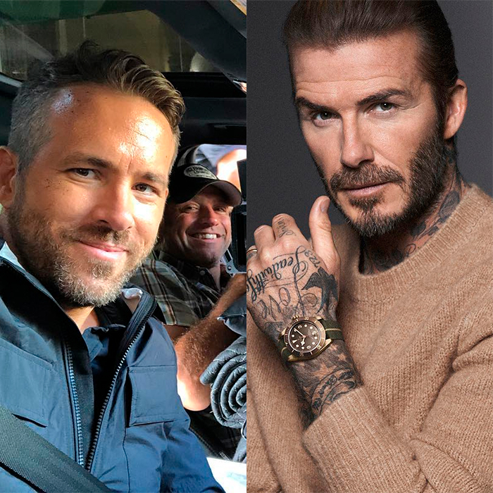 David Beckham comenta clique do galã Ryan Reynolds: <I>Você é lindo</i>