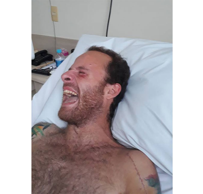 Ainda internado, ator de <i>Belíssima</i> que caiu de quinto andar aparece pela primeira vez