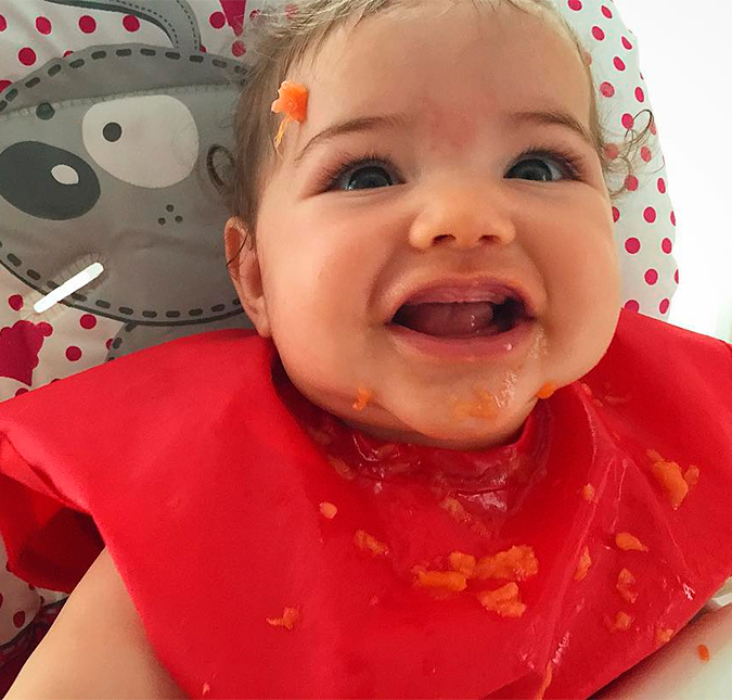 José Loreto encanta seus seguidores ao postar foto da filha lambuzada de mamão, confira o clique!