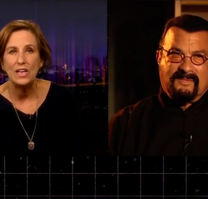 Steven Seagal abandona entrevista após ser questionado sobre acusações de assédio, veja