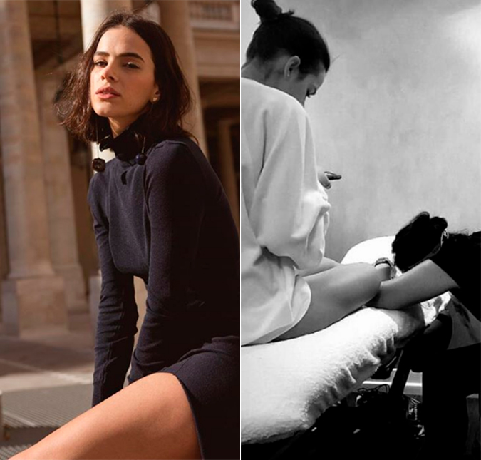 Em Paris, Bruna Marquezine faz novas tatuagens