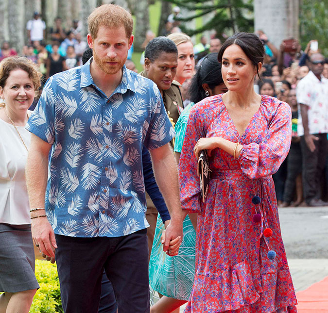 Meghan Markle é retirada às pressas de mercado em Fiji após falar com seguranças