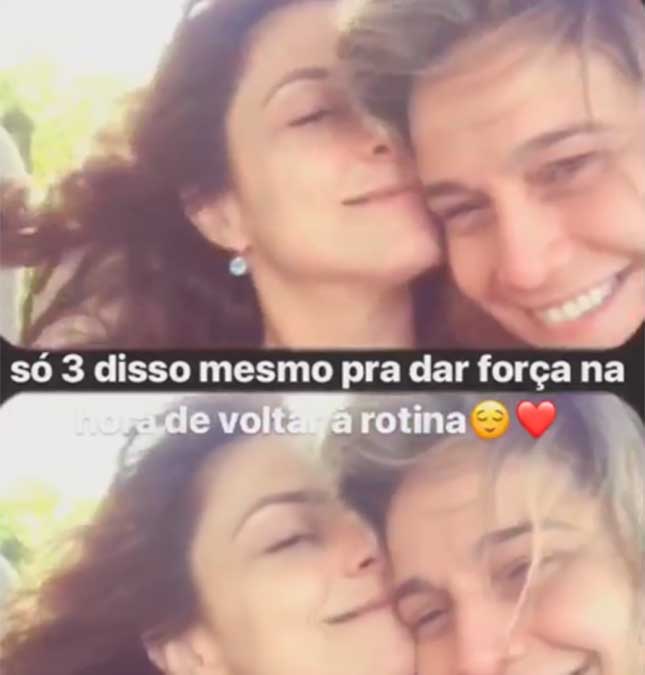 Fernanda Gentil compartilha momento fofo com a namorada