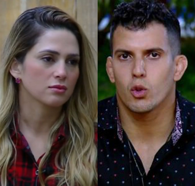 Após ser acusada de xavecar Felipe Sertanejo no programa ao vivo, Nadja Pessoa se revolta, briga com todo mundo e ameaça tocar o sino em <i>A Fazenda</i>
