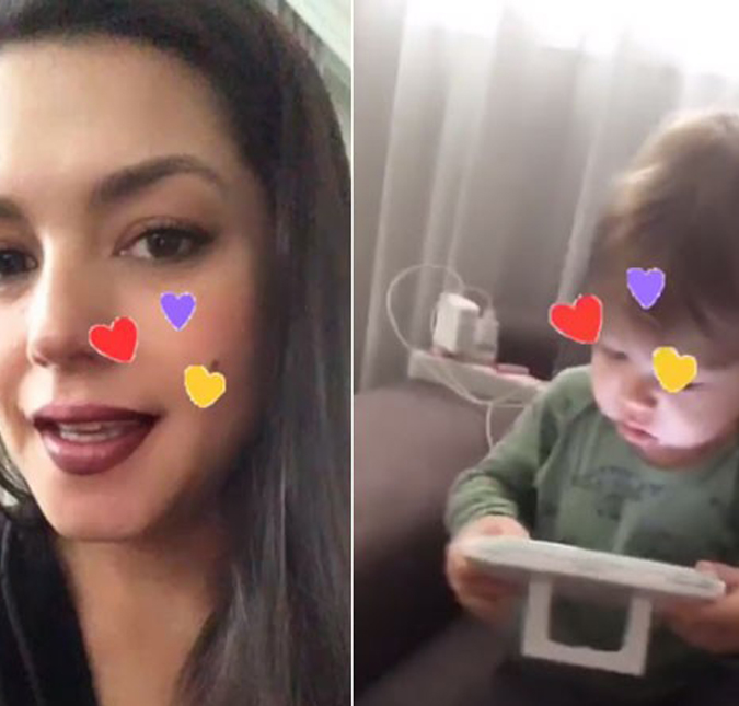 Thais Fersoza compartilha vídeo fofo de Teodoro chamando a irmã, Melinda, assista!