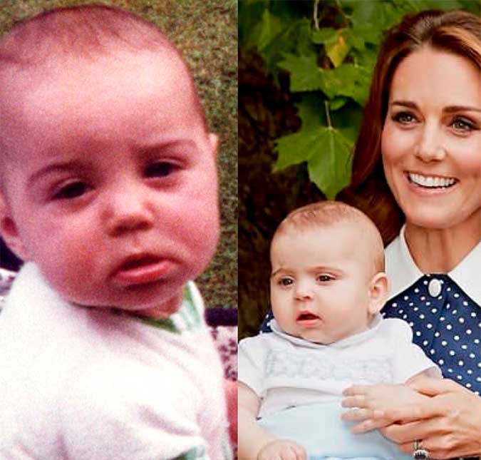 Semelhança entre príncipe Louis e Kate Middleton faz fãs da família real vibrarem!