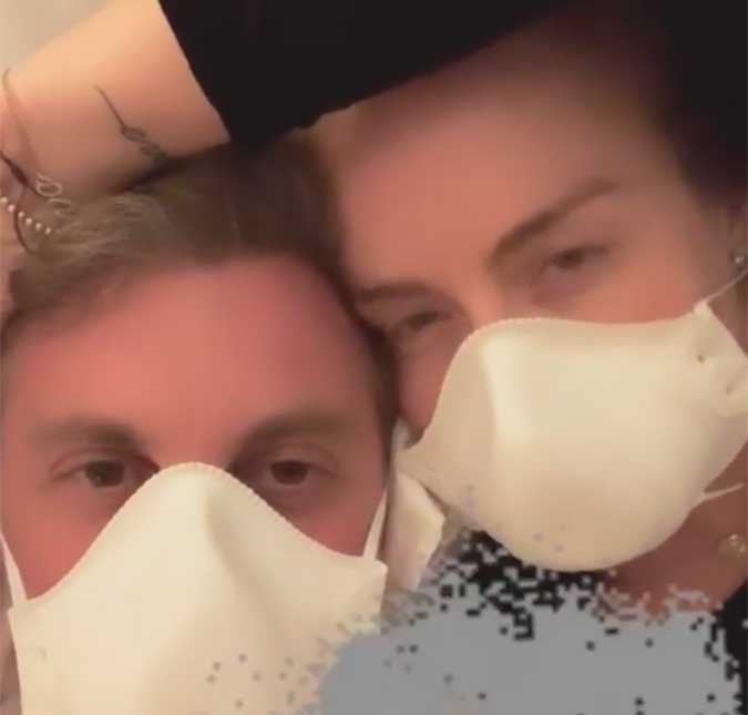 Na Califórnia, Luciano Huck e Angélica usam máscaras para se proteger de incêndio, veja