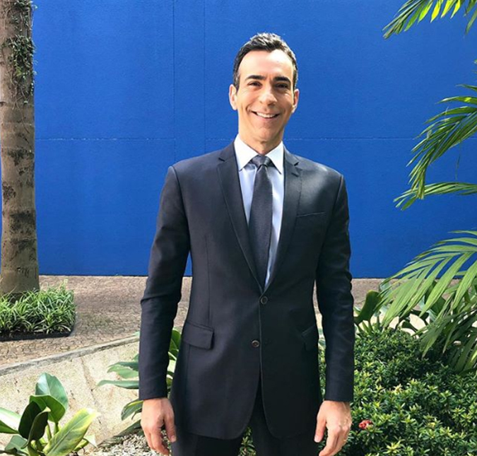 César Tralli assume que adora se hospedar na casa da sogra