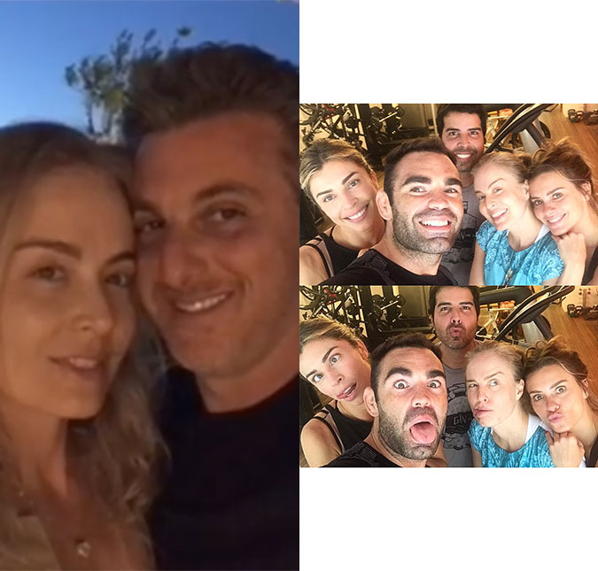 Angélica ganha bolo na academia e homenagens de Luciano Huck e Xuxa: <i>Minha amiga vintage</i>