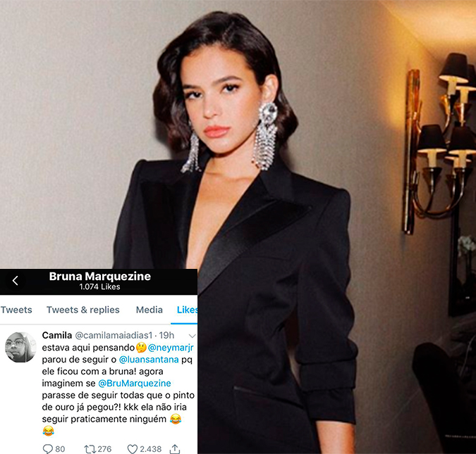 Bruna Marquezine encontra Maisa Silva e curte comentário de internauta zoando Neymar, veja!
