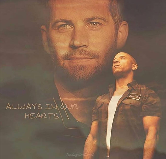 Vin Diesel faz homenagem a Paul Walker para marcar os cinco anos da morte dele
