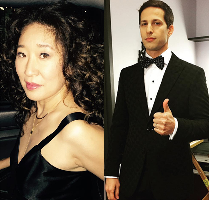 Sandra Oh e Andy Samberg serão apresentadores do <i>Globo de Ouro 2019</i>!